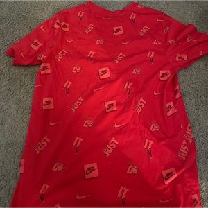 Red nike tshirt